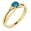 Engagement ring i71741Db in Gold with Blue Diamond