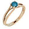 Engagement ring i71741Db in Gold with Blue Diamond