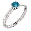 Engagement ring i71746Db in Gold with Blue Diamond 0.30ct - 0.50ct