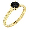 Gold engagement ring i71746Dn with Black Diamond 0.33ct - 0.85ct