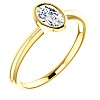 Engagement ring i71871 in Gold with Colorless Diamond - GIA 0.30ct - 0.40ct