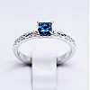 Engagement ring i71906Db in Gold with Blue Diamond