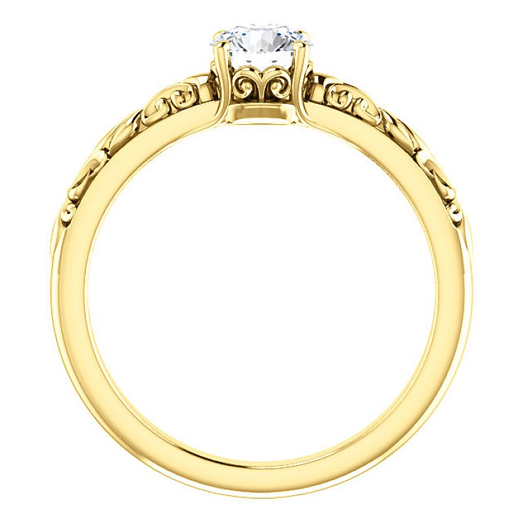 Engagement ring i71906 in Gold with Diamond - GIA 0.30ct - 0.40ct