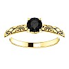 Gold engagement ring i71906Dn with Black Diamond 0.33ct - 0.85ct