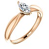 Engagement ring i123018 in Gold with Colorless Diamond - GIA 0.30ct - 0.40ct