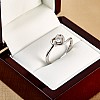 Engagement ring i1677 in Heart model Gold with Diamond