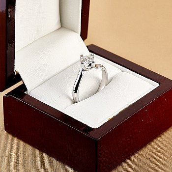 Engagement ring i2959 in Gold with Diamond - GIA 0.30ct - 0.40ct