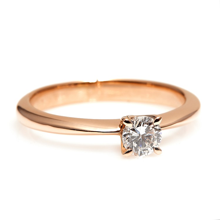 Engagement ring i3074 in Gold with Diamond - GIA 0.30ct - 0.40ct