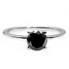 Gold engagement ring i71863dn with Black Diamond 0.50ct - 0.85ct