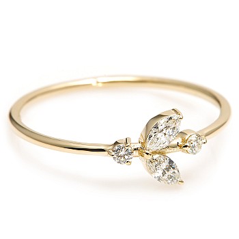 Trendy ring s008 in goud of platina met diamanten