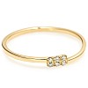 Trendy ring s023 in Gold or Platinum with Diamonds