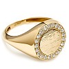 Trendiger Ring s033 in Gold oder Platin mit Diamanten