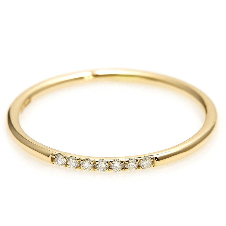 Trendy ring s039 in Gold or Platinum with Diamonds