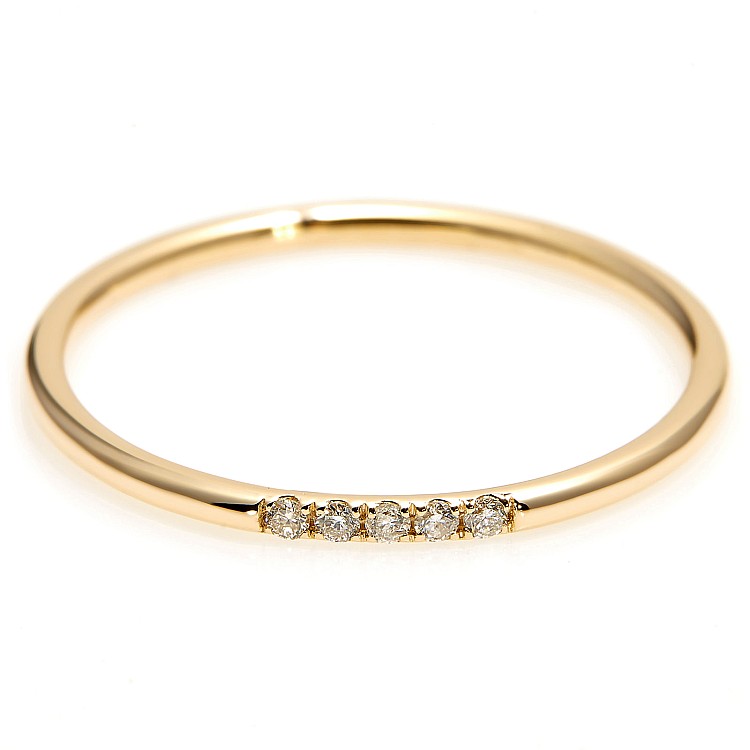 Trendy ring s040 in goud of platina met diamanten