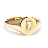 Trendy ring s059 in Gold or Platinum with Diamonds