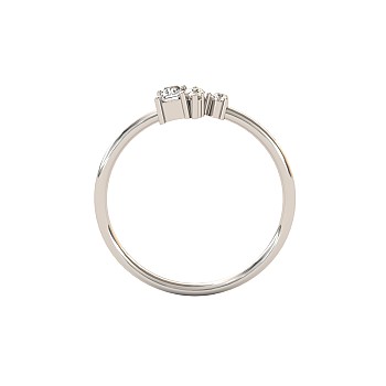 Trendy ring s060 in Gold or Platinum with Diamonds