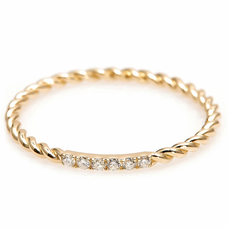 Trendy ring s067 in Gold or Platinum with Diamonds