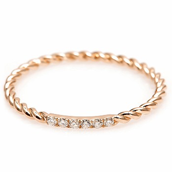 Trendy ring s067 in Gold or Platinum with Diamonds