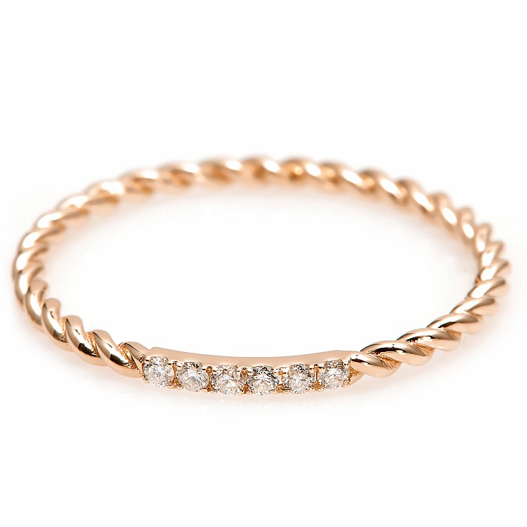 Trendy ring s067 in Gold or Platinum with Diamonds