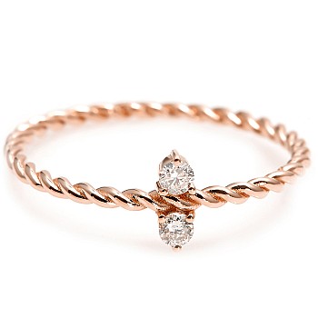 Trendy ring s070 in Gold or Platinum with Diamonds