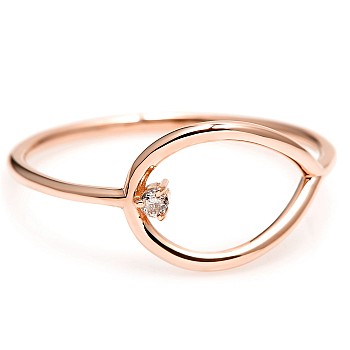 Trendy ring s083 in Gold or Platinum with Diamonds