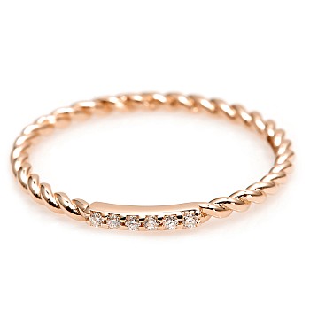 Trendy ring s085 in Gold or Platinum with Diamonds