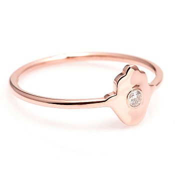 Trendy ring s086 in Gold or Platinum with Diamonds