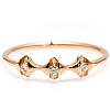 Trendy ring s227 in Gold or Platinum with Natural Diamonds