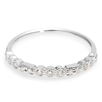 Trendy ring s236 in Gold or Platinum with Natural Diamonds