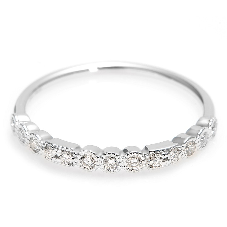 Trendy ring s236 in Gold or Platinum with Natural Diamonds