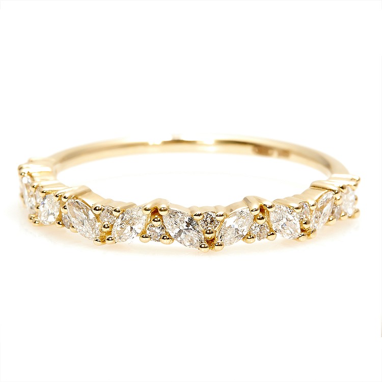 Trendy ring s240 in Gold or Platinum with Diamonds