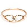 Trendy ring s256 in Gold or Platinum with Natural Diamonds