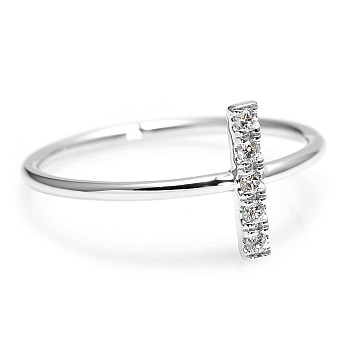 Trendy ring s287 in Gold or Platinum with Natural Diamonds