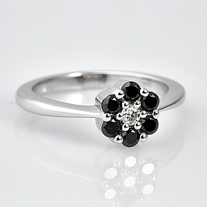 Gift Ring i028Didn in Gold or Platinum with Diamonds