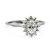 Halo Engagement Ring in Gold with Oval Diamond certified GIA i042DovDi