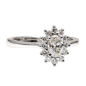 Engagement ring i055dovdi in Gold with Diamond - GIA 0.30ct - 0.40ct