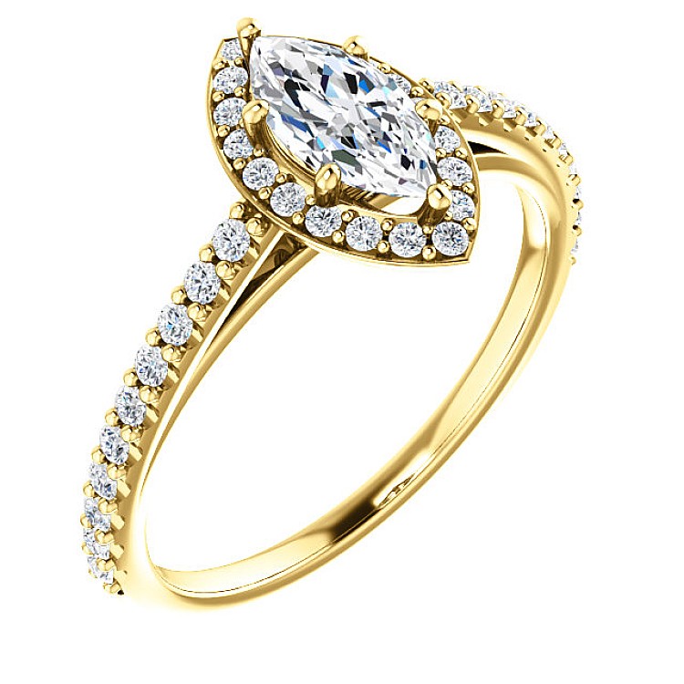 Engagement ring i122084didi in Gold with Diamonds - GIA 0.50ct - 0.70ct