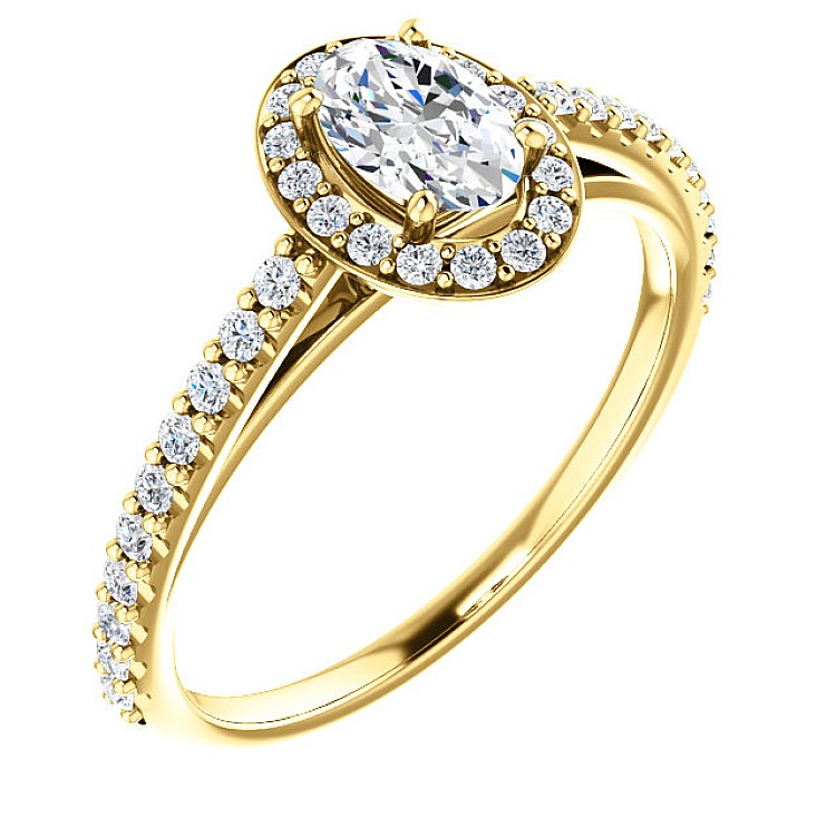 Engagement ring i122084didi in Gold with Diamonds - GIA 0.50ct - 0.70ct