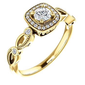 Engagement ring i122240didi in Gold with Diamonds - GIA 0.30ct - 0.40ct