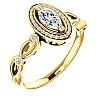 Engagement ring i122240didi in Gold with Diamonds - GIA 0.30ct - 0.40ct