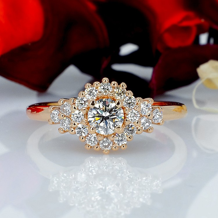 Engagement ring i122650DiDi in Gold with Diamonds - GIA 1.00ct