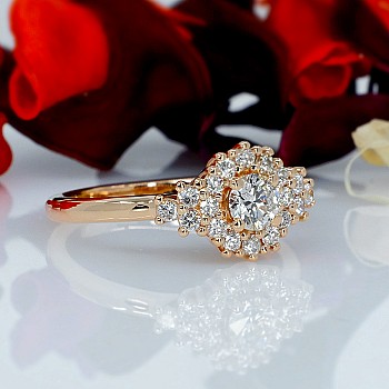 Engagement ring i122650DiDi in Gold with Diamonds - GIA 0.30ct - 0.40ct