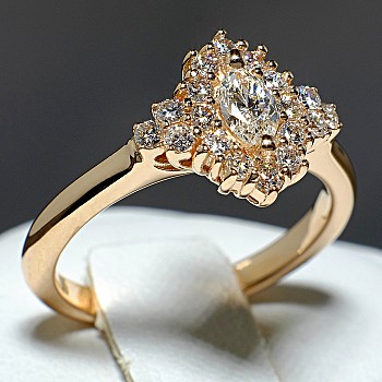 Engagement ring i122650DiDi in Gold with Diamonds