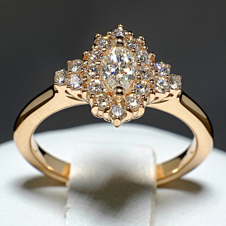 Engagement ring i122650DiDi in Gold with Diamonds - GIA 1.00ct