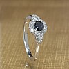 Engagement ring i122650DnDi in Gold with Black Diamond and Diamonds