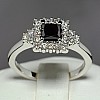 Engagement ring i122650DnDi in Gold with Black Diamond and Diamonds