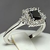 Engagement ring i122650DnDi in Gold with Black Diamond and Diamonds