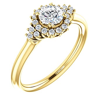 Engagement ring i122650DiDi in Gold with Diamonds - GIA 0.30ct - 0.40ct