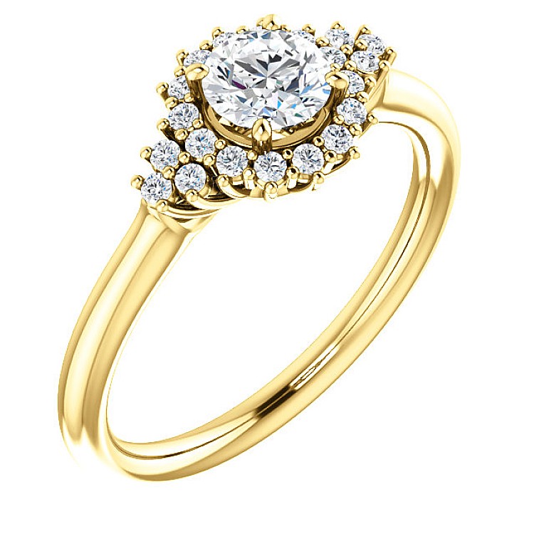 Engagement ring i122650DiDi in Gold with Diamonds - GIA 1.00ct