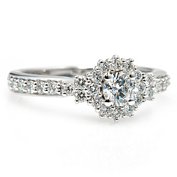 Engagement ring i3069DiDi in Gold with Diamonds - GIA 0.30ct - 0.40ct